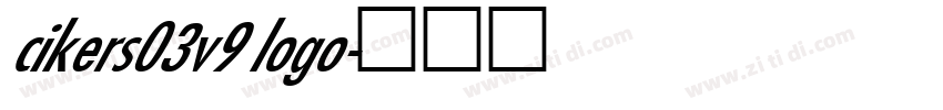 cikers03v9 logo字体转换